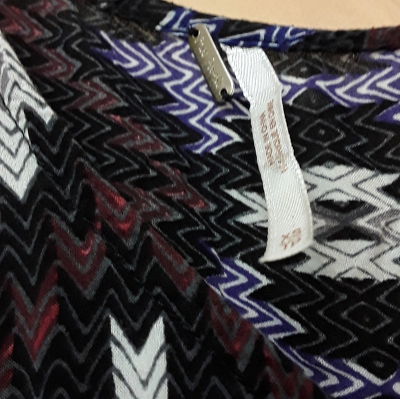 Free People Black Purple take me to thailand Geometric Aztec Print dress - Picture 7 of 15